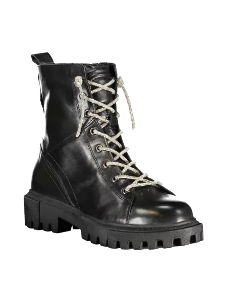 Buty do kostki Cafènoir skórzane czarne