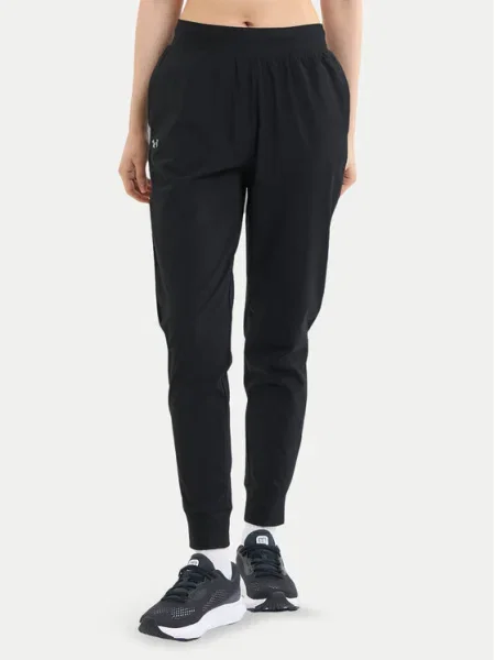 Under Armour Teplákové nohavice Armoursport High Rise Wvn Pnt čierna