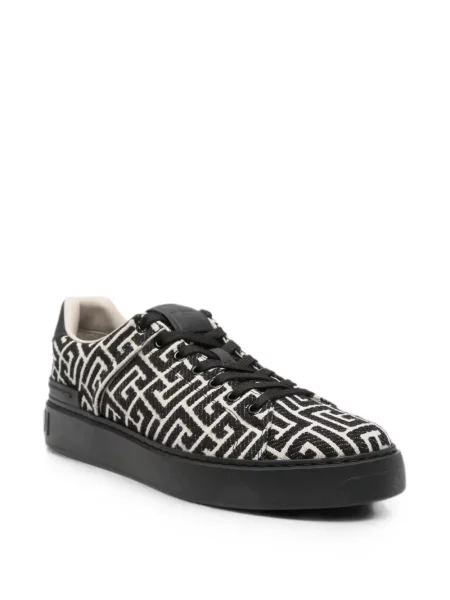 Sneakerși Balmain cu autograf negru