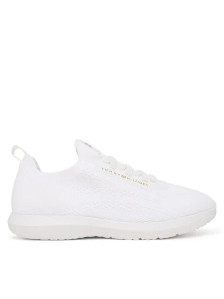 Tommy Hilfiger Sneakers Knit Extralight Runner alb