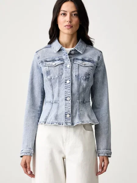 Morgan geacă de tranziție pentru femei din denim albastru