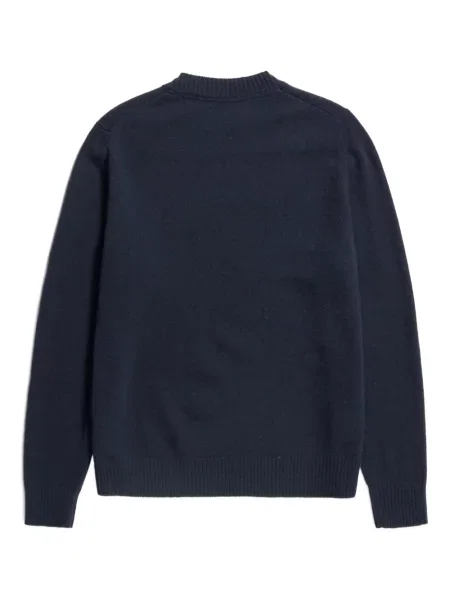 Pulover Norse Projects cu decolteu rotund albastru