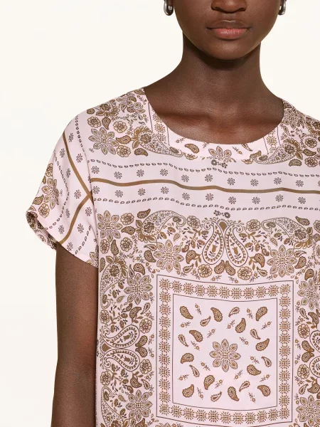 Darling Harbour Halenka S Hedvábím bandana print rose růžová