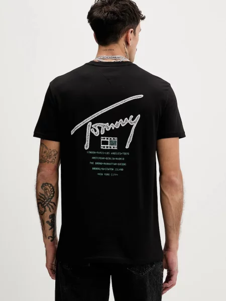 Póló Tommy Jeans fekete