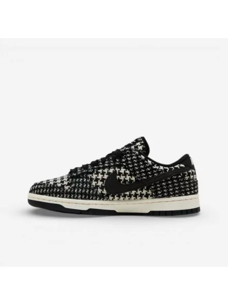 Tvídové tenisky Nike Dunk biela