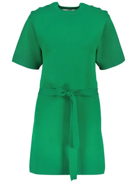Rochie tip cămașă Yves Salomon tricotate de costum verde