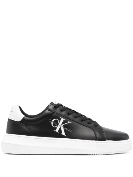 Sneakerși Calvin Klein Jeans cu imagine negru