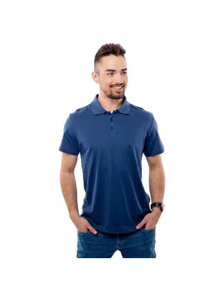 Tricou polo Glano albastru