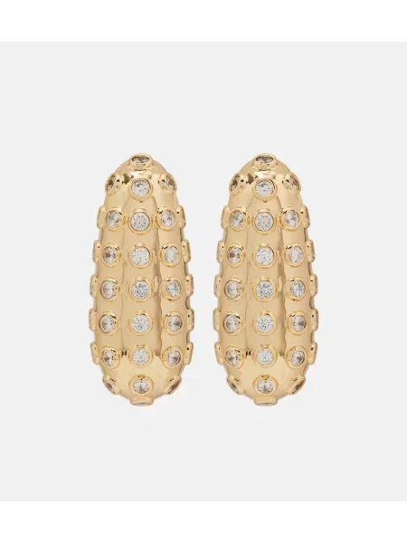 Cercei Self-portrait de cristal auriu