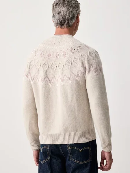 BOSS Orange sweter z wełną Kraisle beżowy