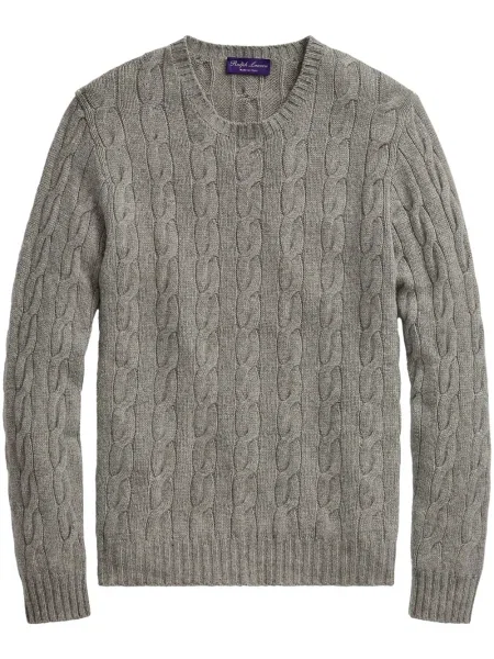 Pulover Ralph Lauren Purple Label din cașmir gri