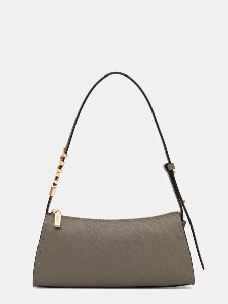 Dkny torebka skórzana zielony