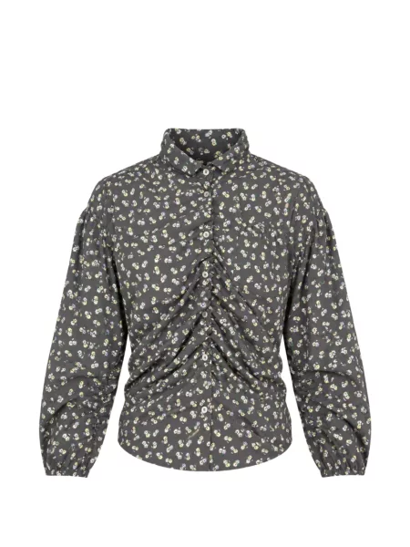 Cămașă Msgm cu model floral cu imagine gri