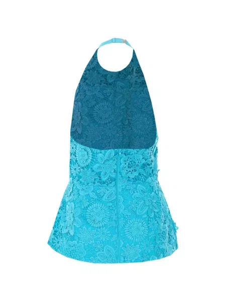 Top Essentiel Antwerp cu gât halter albastru