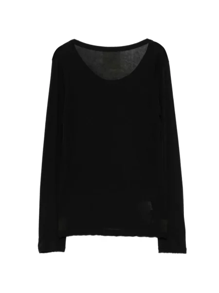 Μακρύς μπλούζα Yohji Yamamoto μαύρο