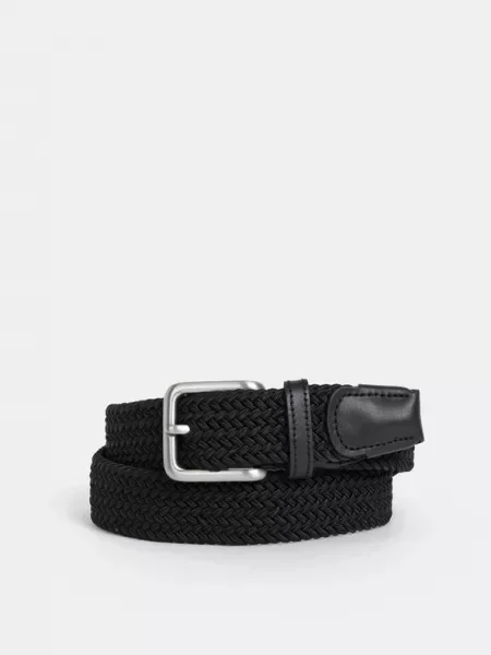 Ζωσμένος ζώνη Jack & Jones μαύρο
