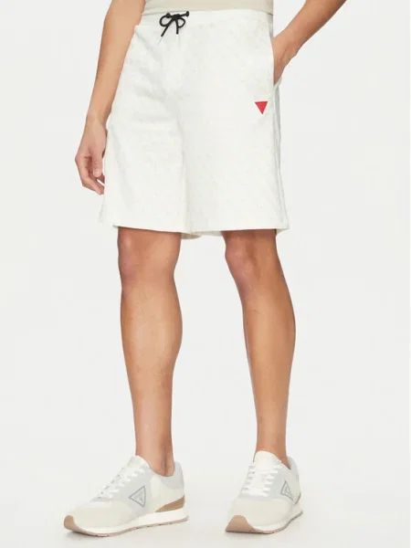 Guess Pantaloni scurți sport alb