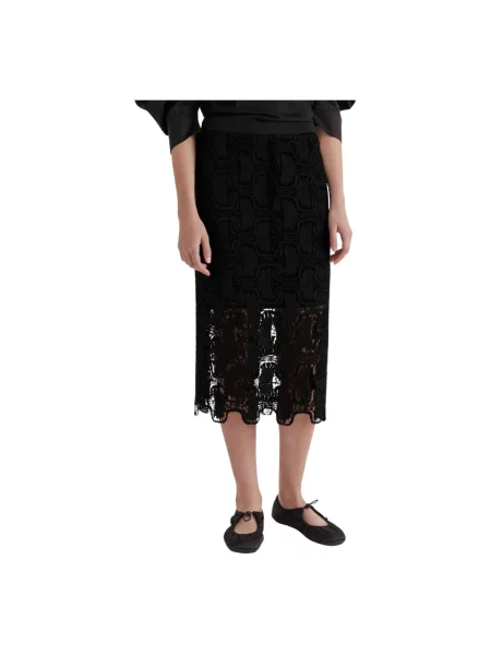 Spódnica midi Meimeij czarna