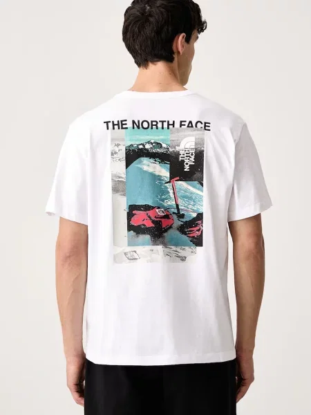 The North Face T-shirt Collage Relaxed biała