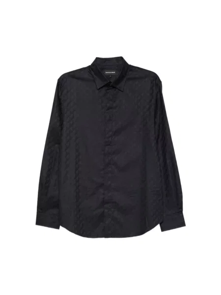 Koszula Emporio Armani niebieska