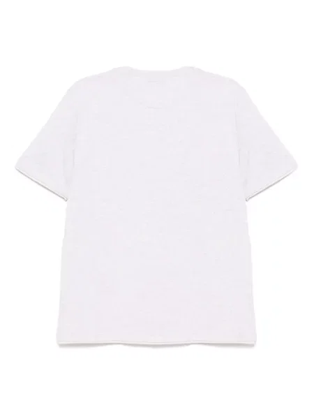 Tricou Eleventy cu broderie gri