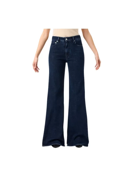 Jeansy dzwony Cycle z wysoką talią niebieskie