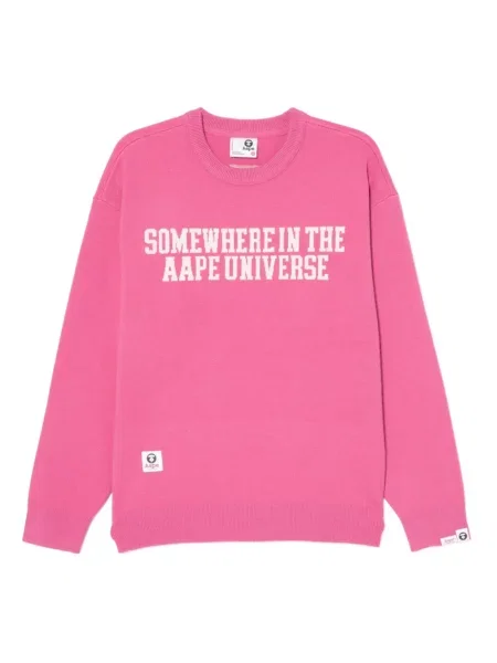 Bluza Aape By A Bathing Ape z nadrukiem różowa