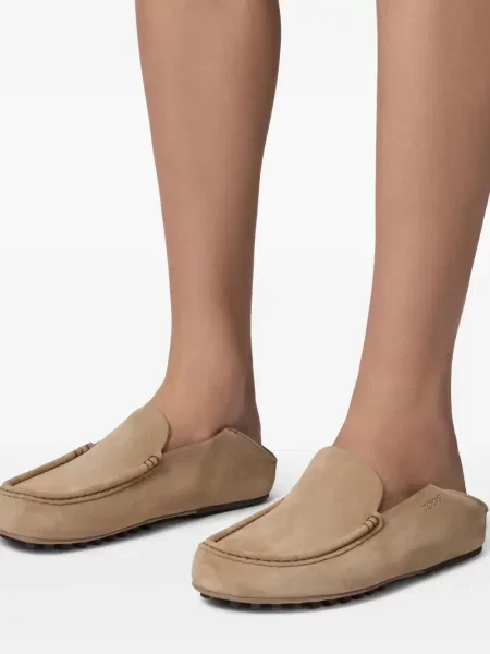Papuci de casă Tod's din piele de căprioară