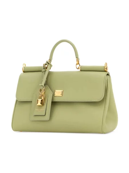 Torebka Dolce And Gabbana skórzana zielona