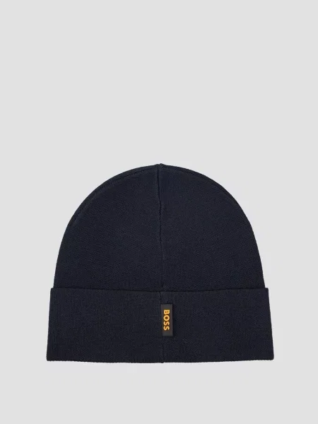 Шапка Boss синяя