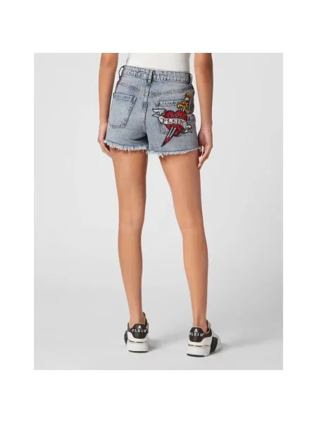 Spodnie Philipp Plein niebieskie