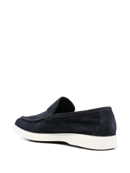 Pantofi loafer John Harrison din piele de căprioară albastru