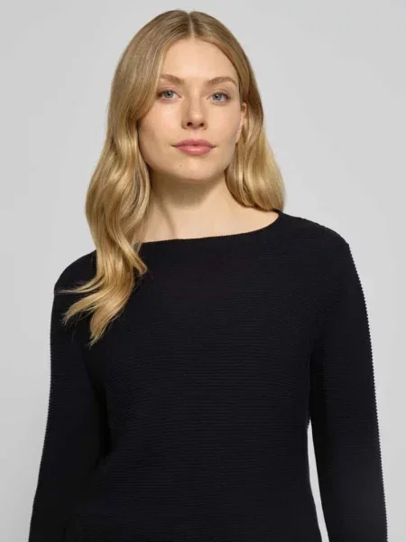 Sweter z czystej bawełny o kroju regular fit Marc O'polo czarny
