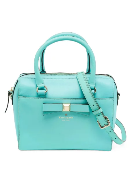 Geantă shopper Kate Spade din piele streetstyle albastru