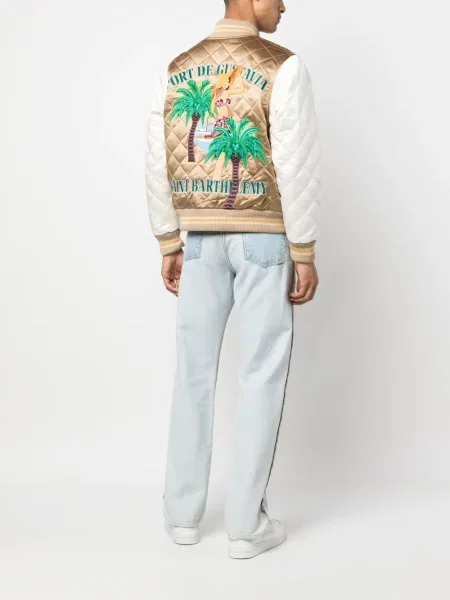 Saténová bomber bunda Rhude hnědá