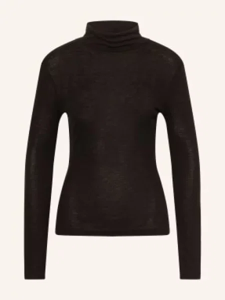 Opus Koszulka Z Długim Rękawem Somy schwarz czarna