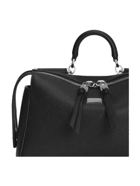 Shopperka Dolce And Gabbana skórzana czarna