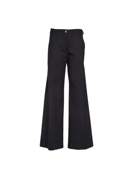 Szerokie spodnie Ql2 Quelledue czarne