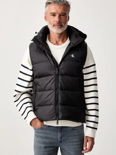 Calvin Klein Jeans vestă de puf pentru bărbați negru