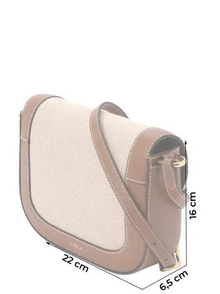 FURLA Geantă de umăr MOONLIGHT maro / maro coniac bej