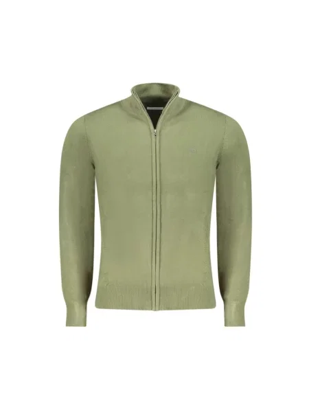 Haftowany sweter North Sails zielony