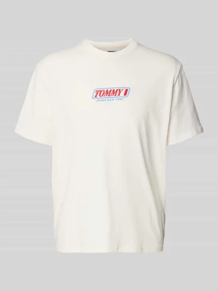 Tommy Jeans Koszulka beige biała
