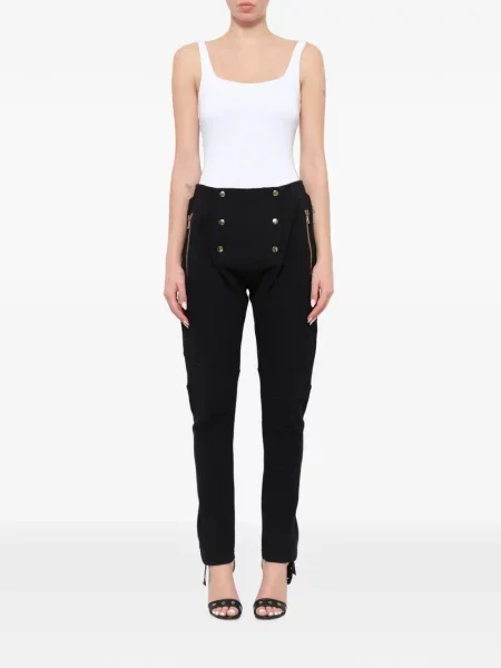 Pantaloni Balmain din jerseu negru