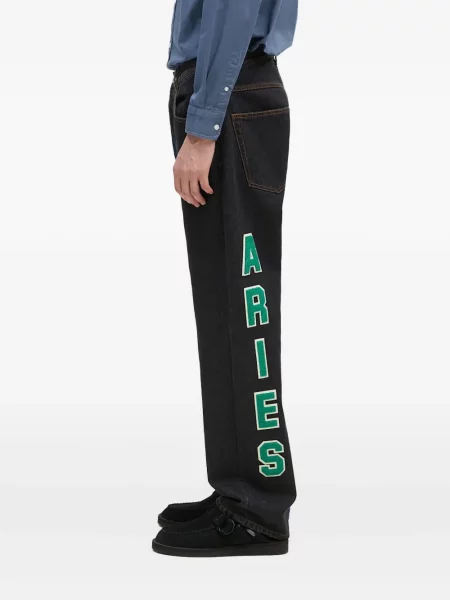 Blugi Aries cu broderie negru