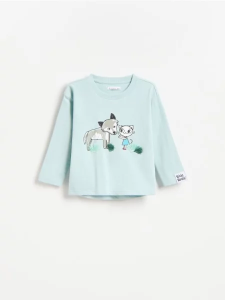 Reserved Tricou Kitty Kotty verde-pal verde