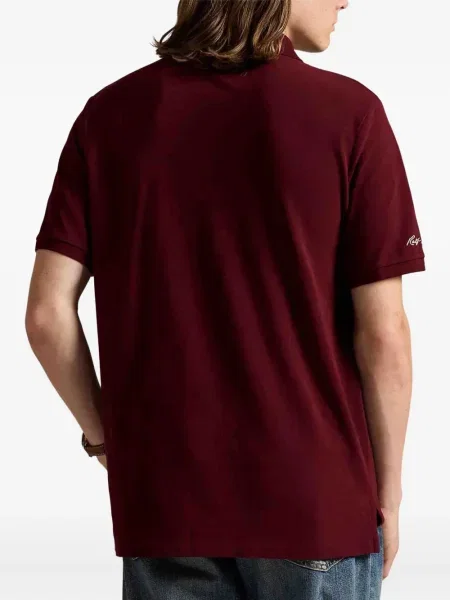 Tricou polo Polo Ralph Lauren cu decolteu rotund albastru