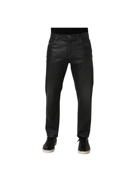 Szerokie jeansy Dolce And Gabbana szare