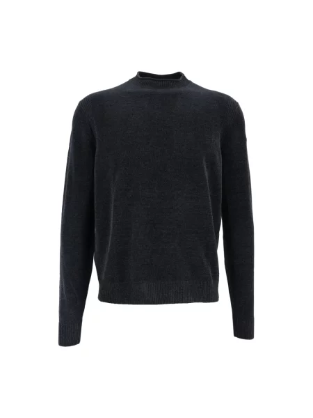 Lniany sweter Rrd niebieski