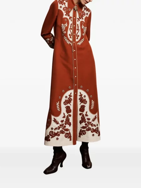 Rochie midi Alemais portocaliu