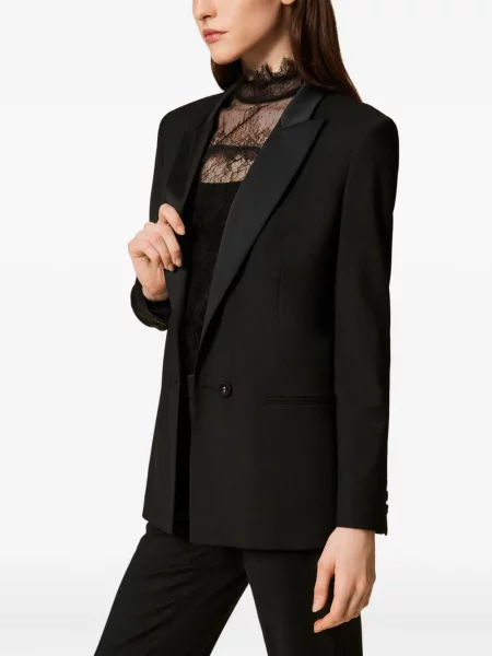 Sacou Twinset lung negru